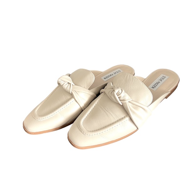 Steve Madden Shoes - Steve Madden Chart Leather Knot Detail Flat Mules Mules NIB